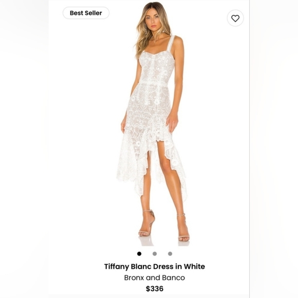 NWT Bronx and Banco Tiffany Blanc Dress in White Size 8 - Picture 3 of 16